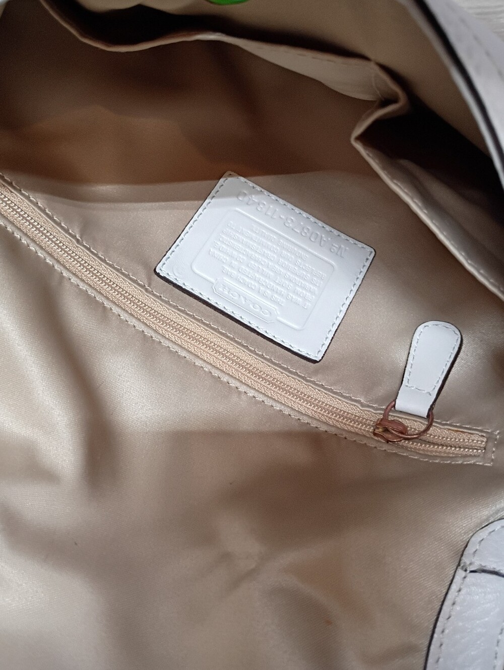 Coach Vintage Y2K Classic White Brown Pebbled Leather Soho Shoulder Handbag - Picture 7 of 8